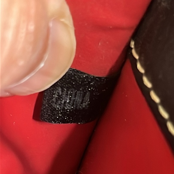 Dooney & Bourke Fabric and Leather Wristlet Clutch Coin Purse Buckle - Picture 11 of 15